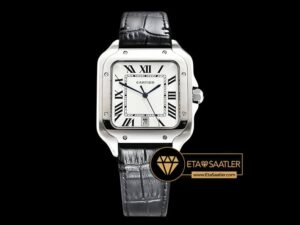 CAR0430E -Santos De Cartier 2018 Ladies SSLE (Blk)Wht Swiss Qtz - 06.jpg